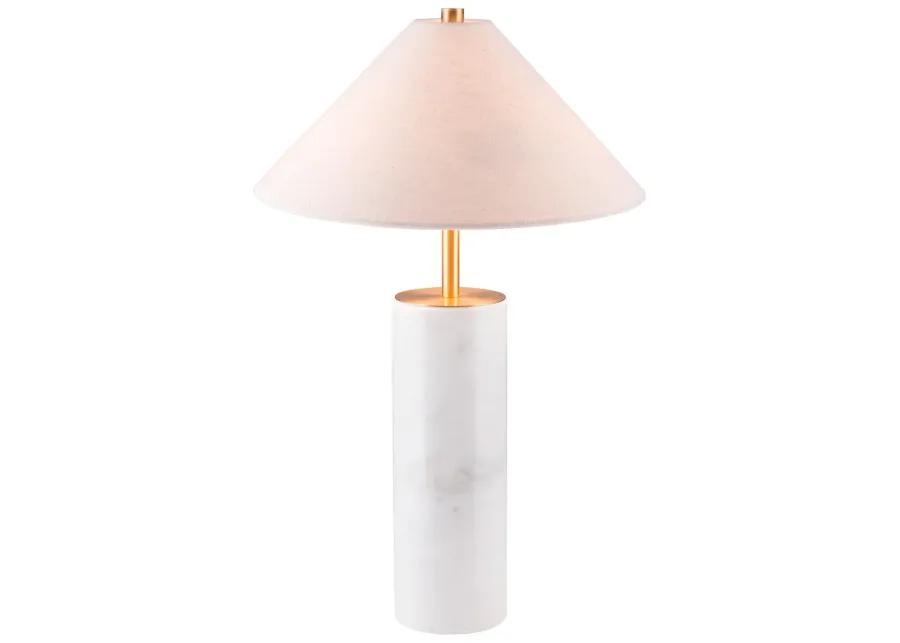 Ciara Table Lamp Beige & White