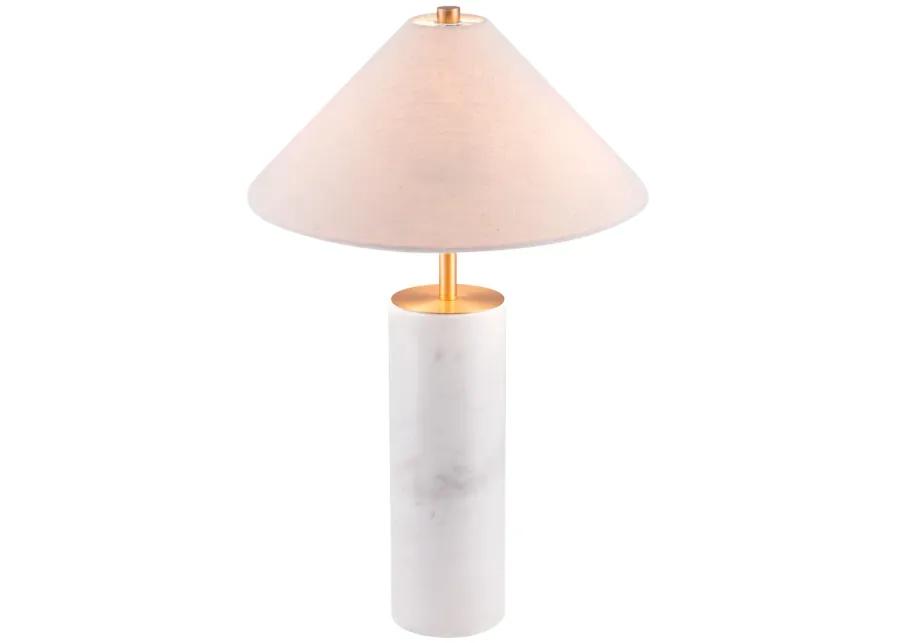 Ciara Table Lamp Beige & White