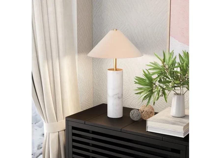 Ciara Table Lamp Beige & White