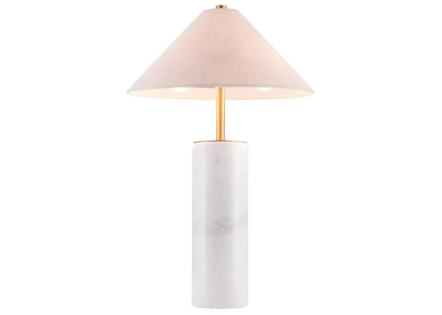 Ciara Table Lamp Beige & White