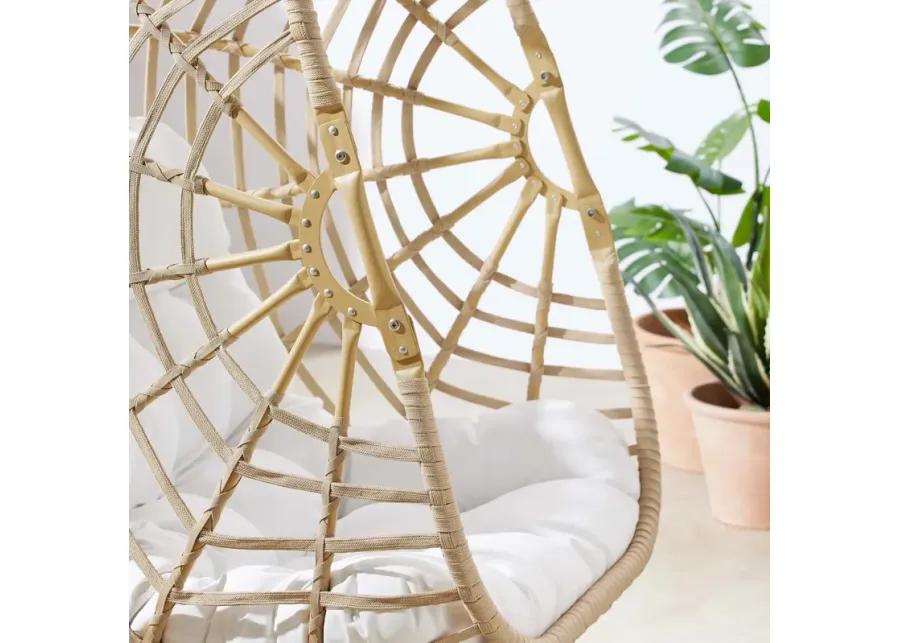 Amalie Wicker Rattan Outdoor Patio Rattan Swing Chair without Stand