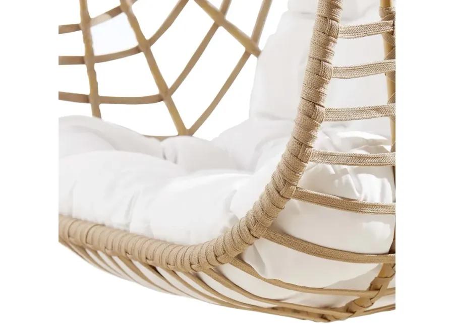 Amalie Wicker Rattan Outdoor Patio Rattan Swing Chair without Stand