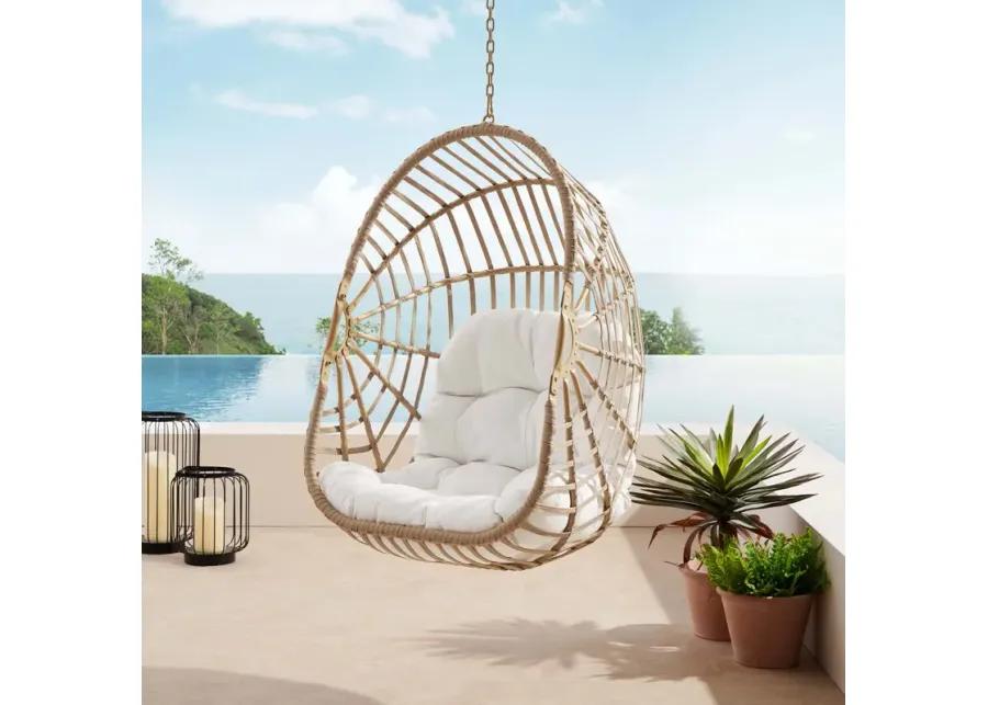 Amalie Wicker Rattan Outdoor Patio Rattan Swing Chair without Stand