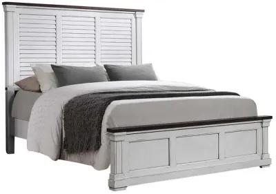 Hillcrest California King Panel Bed White