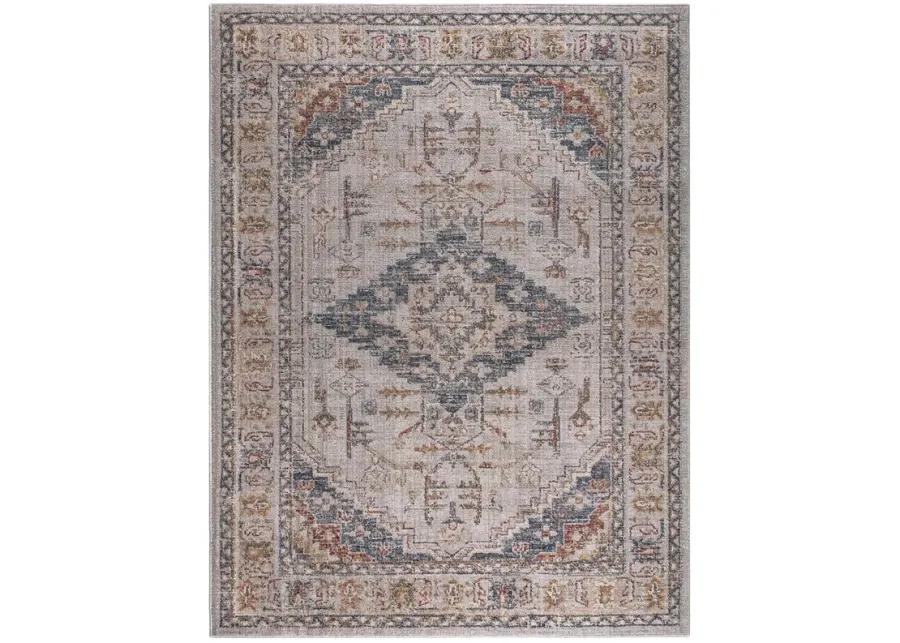 Madison Park Jasmine Orange Multi Vintage Medallion Woven Area Rug