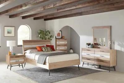 Marlow California King Platform Bed Rough Sawn Multi