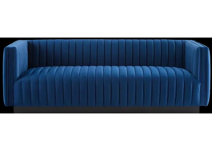 Conjure Channel Tufted Velvet Sofa