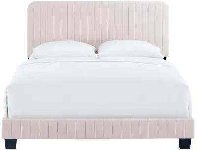 Celine Channel Tufted Performance Velvet Queen Platform Bed