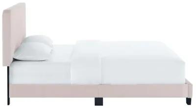 Celine Channel Tufted Performance Velvet Queen Platform Bed