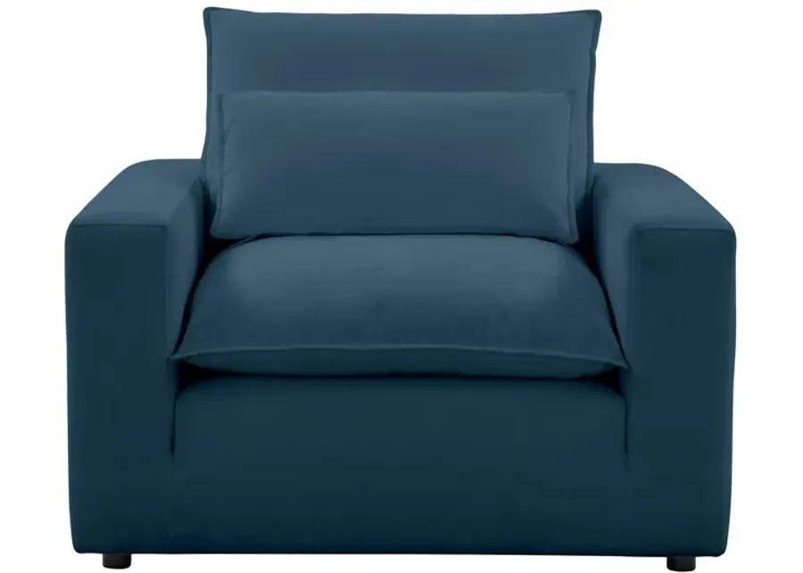 Cali Navy Arm Chair