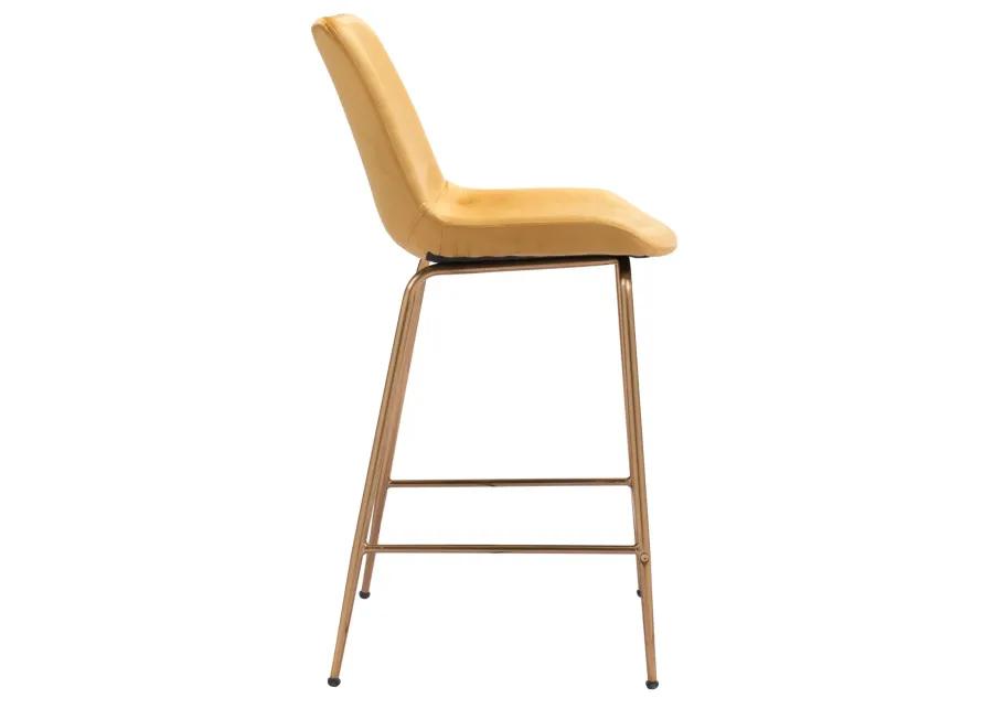 Tony Counter Stool Yellow & Gold