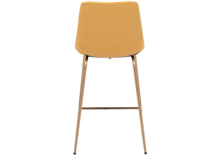 Tony Counter Stool Yellow & Gold