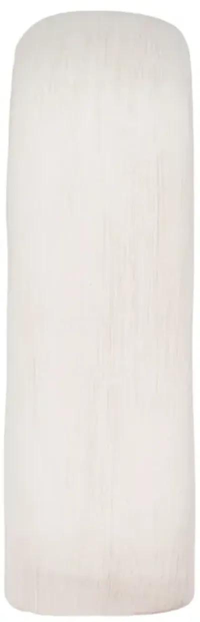 10" Short Rough Open Cut-out Object, White