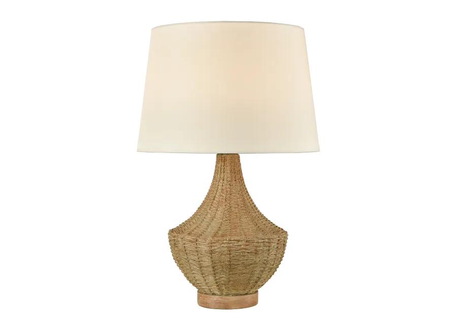 Rafiq 22" High 1-Light Outdoor Table Lamp - Natural