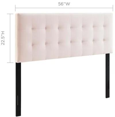 Lily Biscuit Tufted Full Performance Velvet Headboard