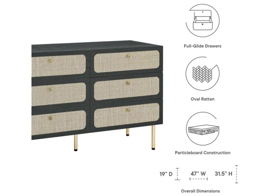 Chaucer 6-Drawer Compact Dresser