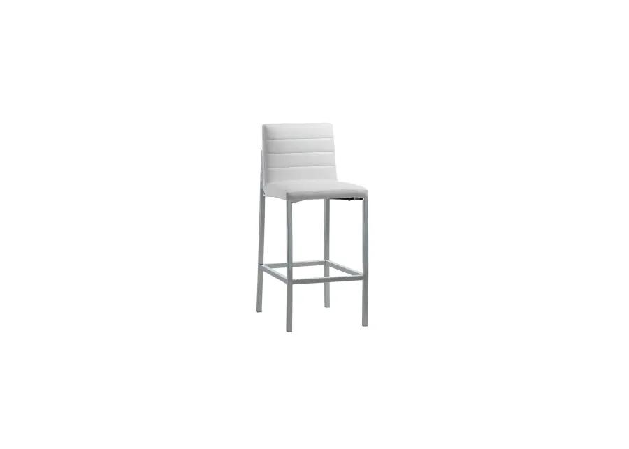 Amalfi Metal Back Bar Stool in White