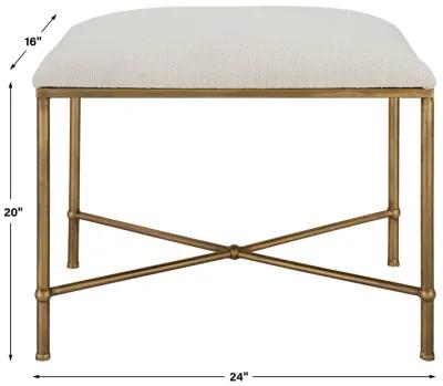 Avenham Small Gold Framed Bench