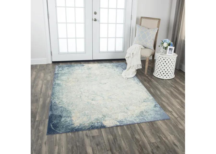 Chelsea Teal/Blue Vine/Scroll Polyester 8'6" x 11'10" Rectangle Rug