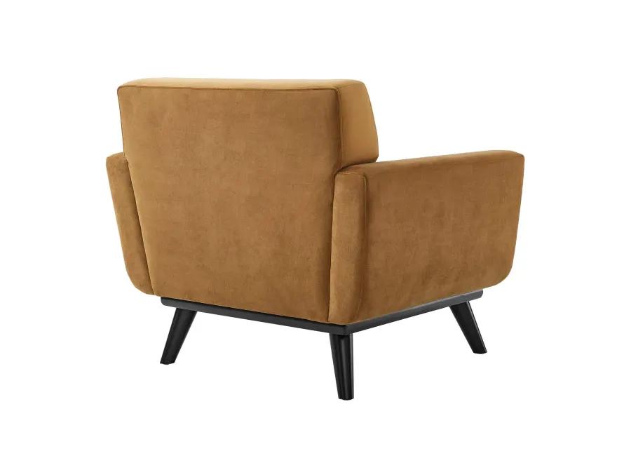 Engage Performance Velvet Armchair