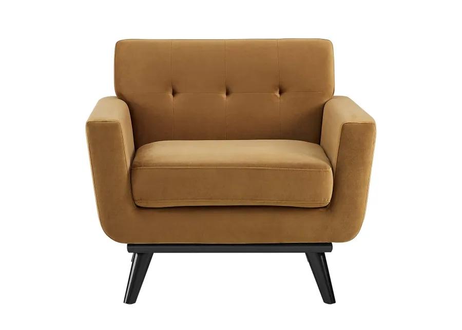 Engage Performance Velvet Armchair