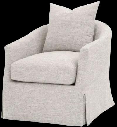 Faye Slipcover Swivel Club Chair