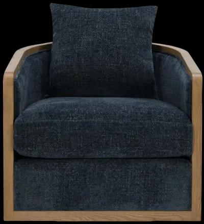 Bahama Swivel Accent Chair Estate Blue