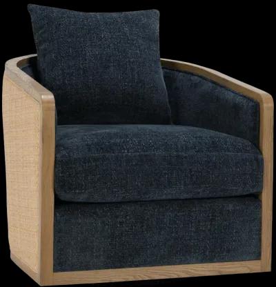 Bahama Swivel Accent Chair Estate Blue