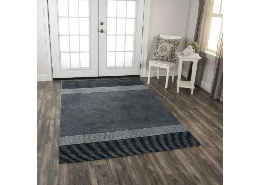 Taylor Charcoal  Wool 5' x 7'6" Rectangle Rug