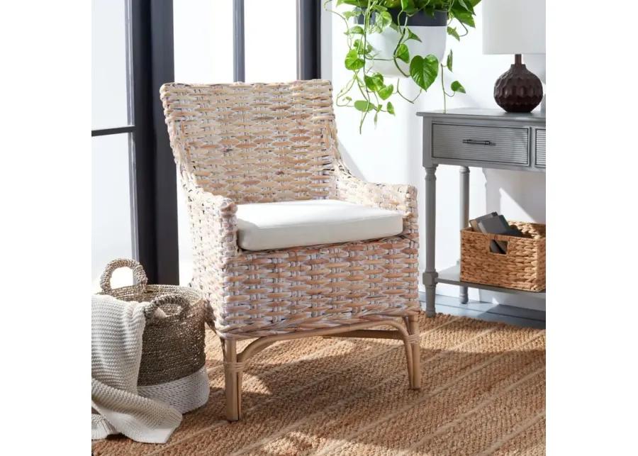 CRISTEN RATTAN ACCENT CHAIR W/ CUSHION