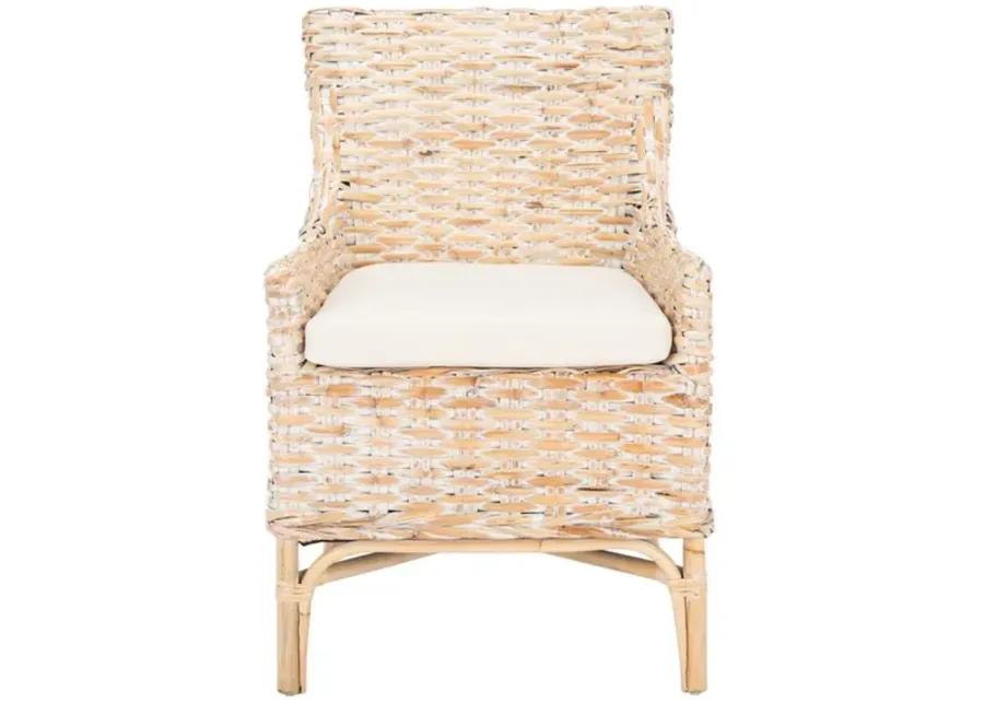 CRISTEN RATTAN ACCENT CHAIR W/ CUSHION