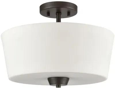 Winslow 15" Wide 3-Light Semi Flush Mount - Oil Rubbed Bronze