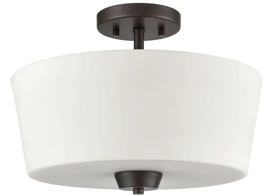 Winslow 15" Wide 3-Light Semi Flush Mount - Oil Rubbed Bronze