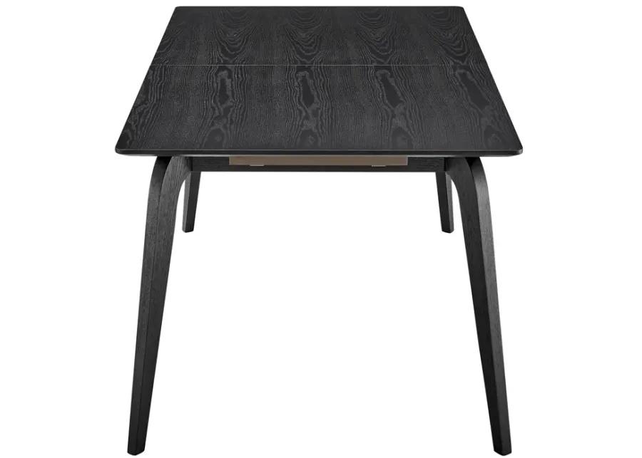 Lawrence 83" Extension Dining Table in Matte Black