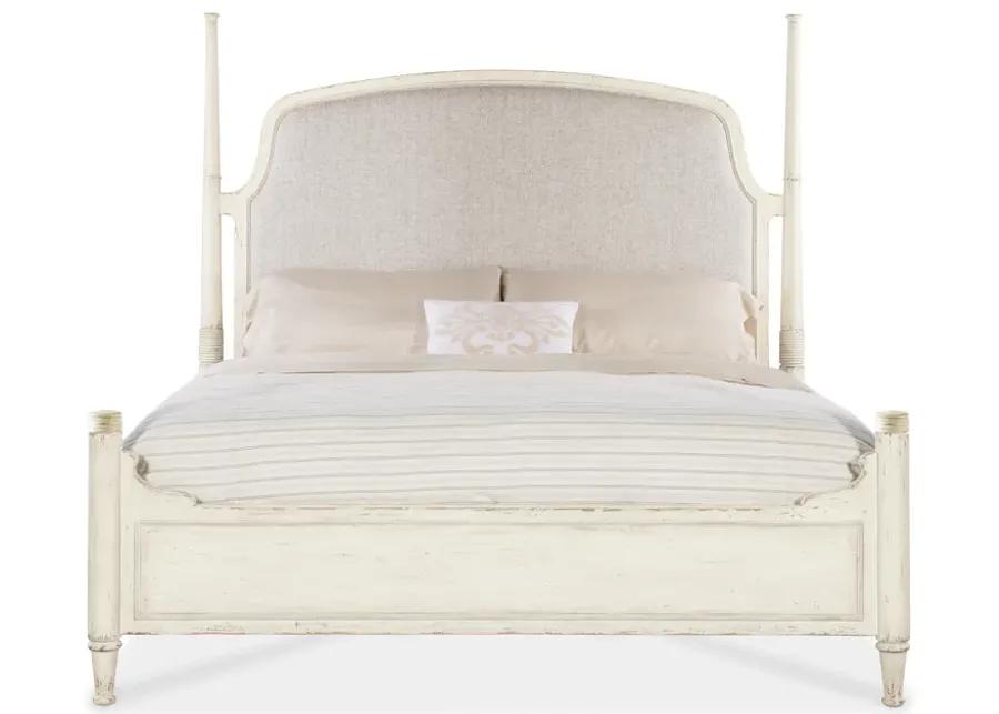 Americana Queen Upholstered Poster Bed