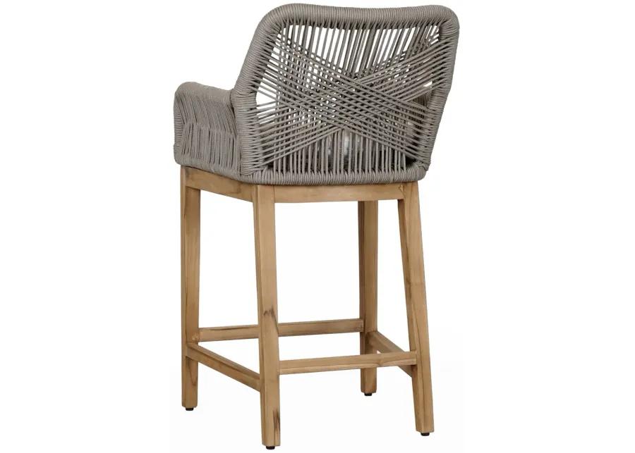 Marley Outdoor Counter Stool Ash Gray