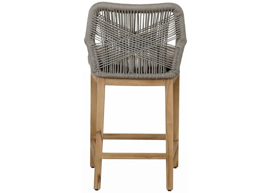 Marley Outdoor Counter Stool Ash Gray