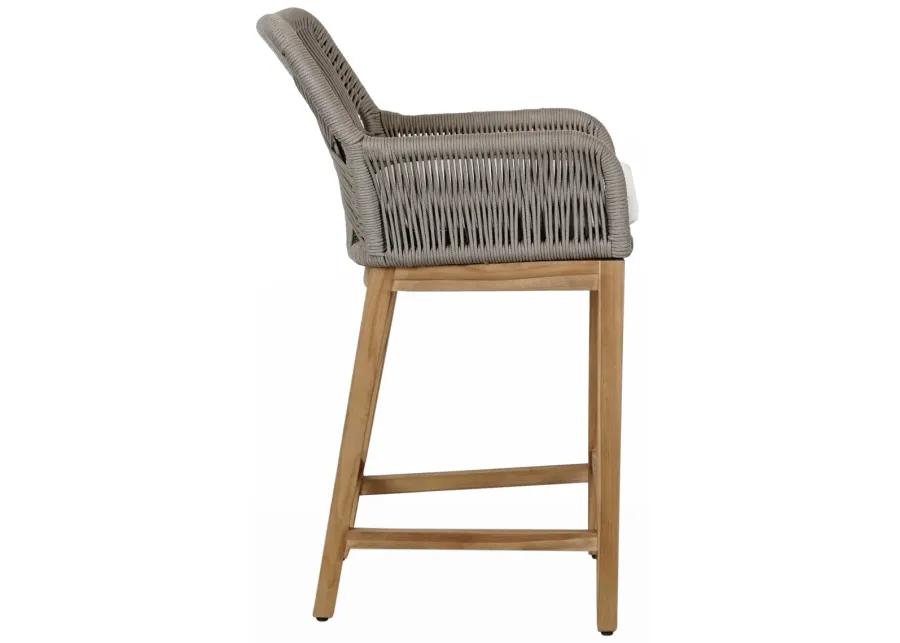 Marley Outdoor Counter Stool Ash Gray