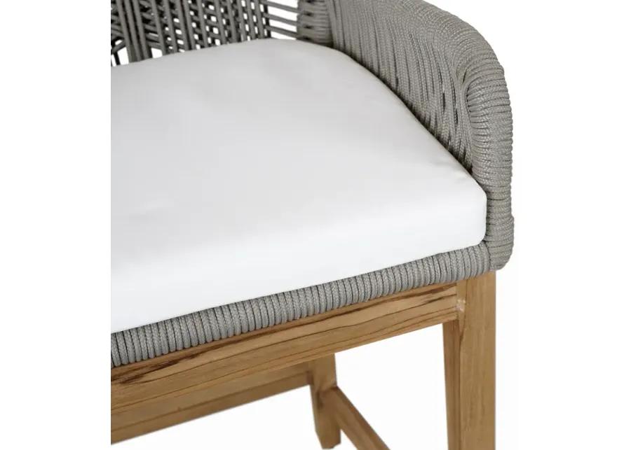 Marley Outdoor Counter Stool Ash Gray