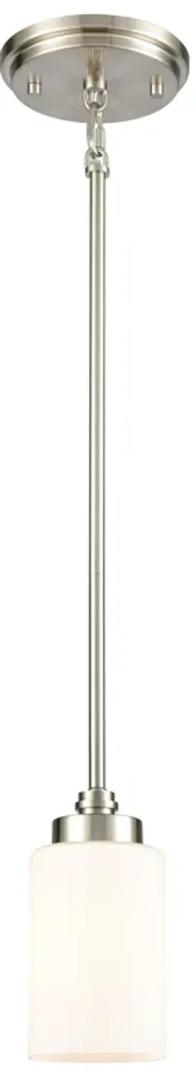 Dawson 4" Wide 1-Light Mini Pendant - Satin Nickel