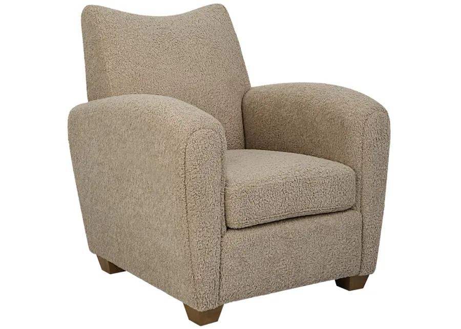 Teddy Latte Accent Chair