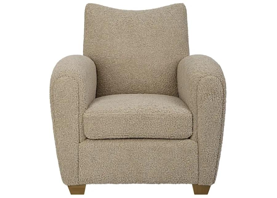 Teddy Latte Accent Chair