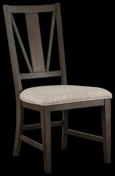 Westley Falls Dining Side Chair w/ Upholstered Seat (2/ctn)