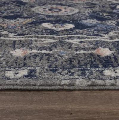 Marquise Dk.Gray  Polypropylene  2'6"x7'3" Runner Rug