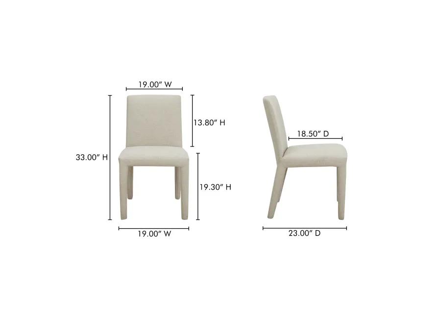 Monte Dining Chair Beige - Set Of Two