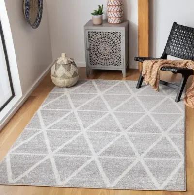 ADIRONDACK Contemporary Grey / Ivory 2'-6" X 8' Powerloomed Rug