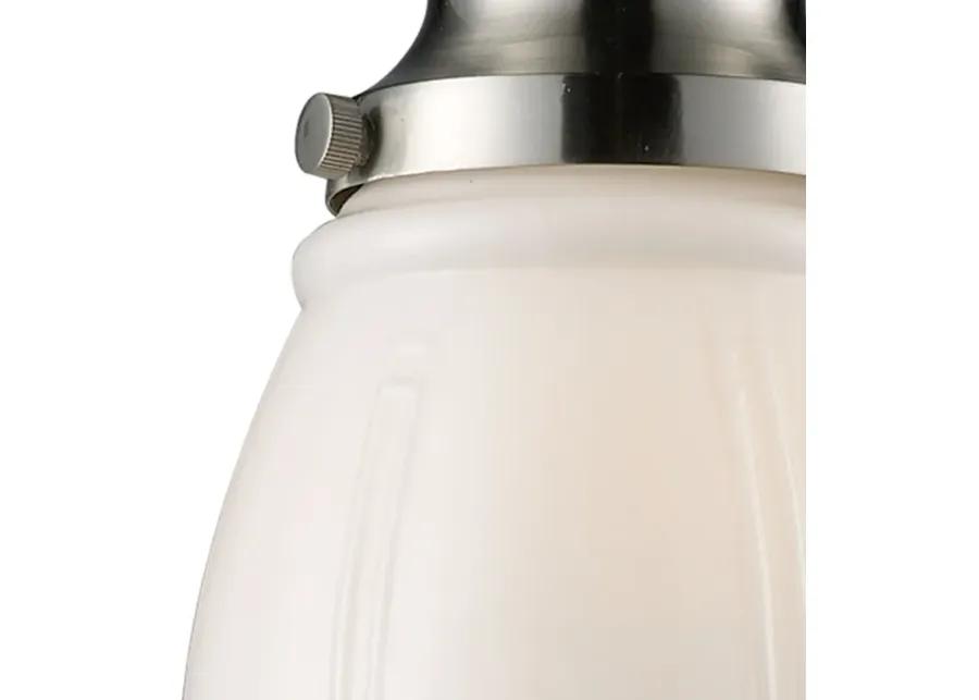 Schoolhouse 8" Wide 1-Light Mini Pendant - Satin Nickel