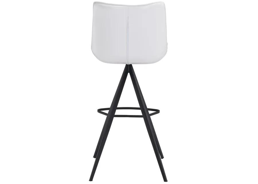 Aki Barstool (Set of 2) White & Black