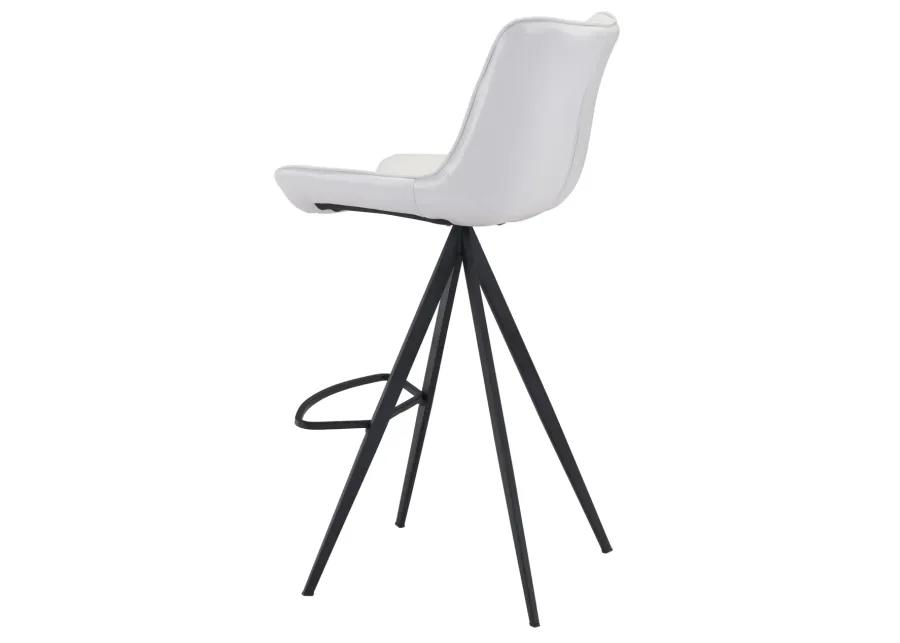 Aki Barstool (Set of 2) White & Black