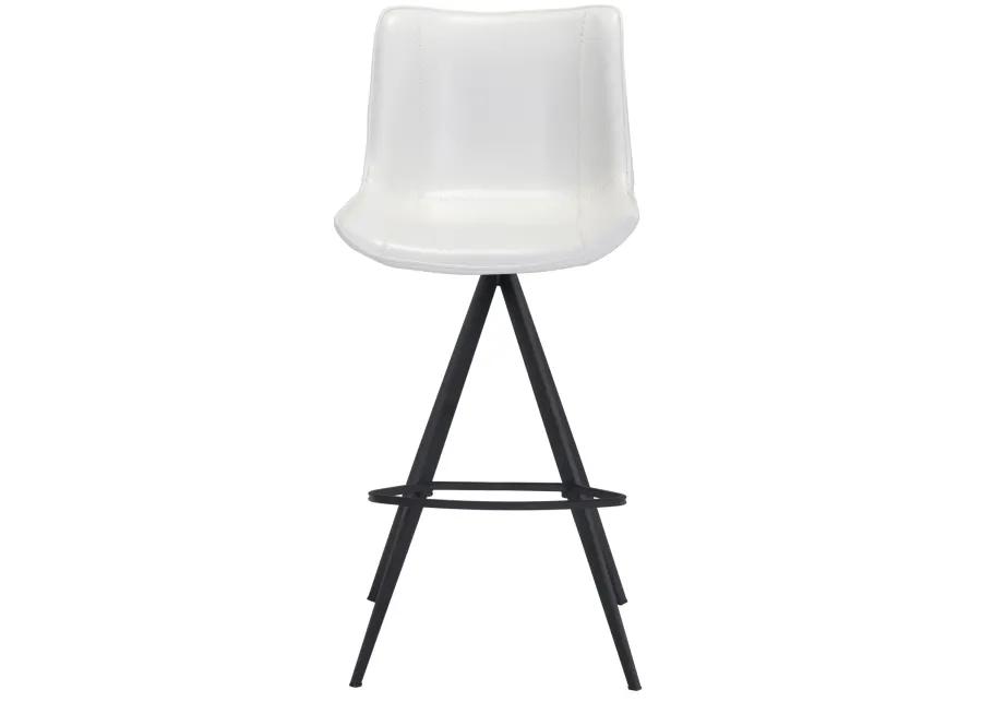 Aki Barstool (Set of 2) White & Black